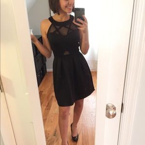 High neck strappy dress